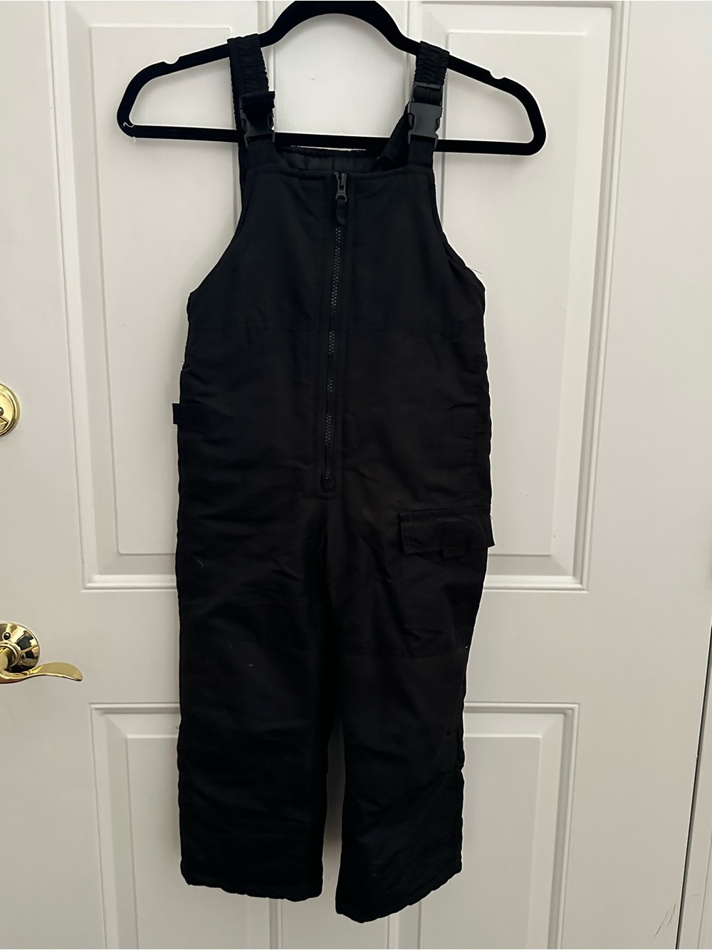 London Fog kids Black Insulated Snow Bib Overalls size 5